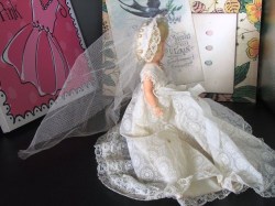 blonde bride fashion side
